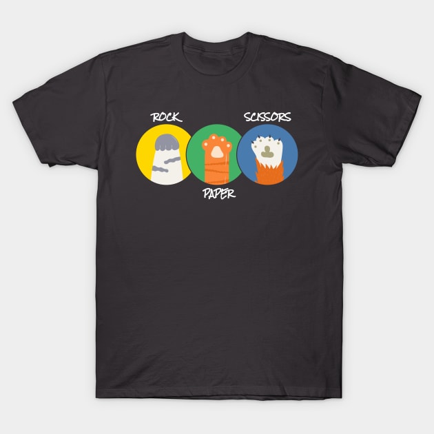 Rock Paper Scissors - Cat Color NYS T-Shirt by juragan99trans